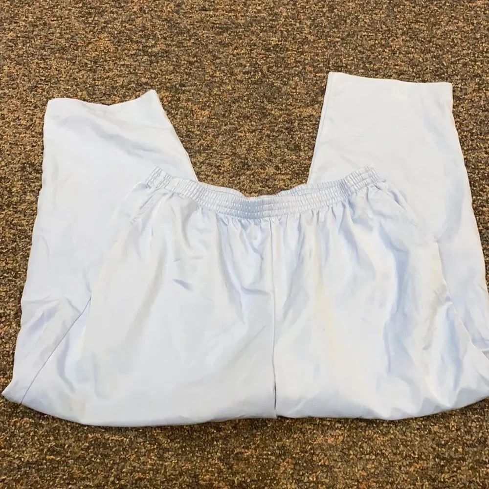 Alfred Dunner Light Blue Stretch Band Waist Pants
